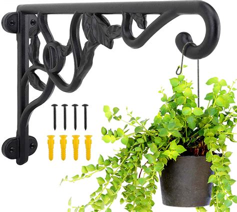 metal hanging plant brackets|heavy duty brackets for hanging.